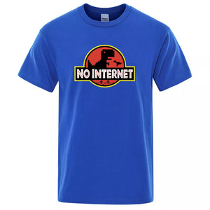 No Internet T-Rex T Shirt (5 Colors) S-3XL