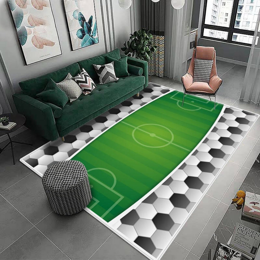 Football Field Carpet Rug