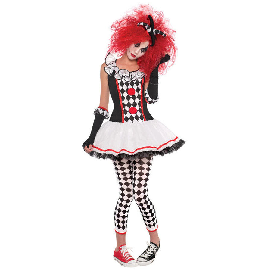 Harley Wicked Clown Costume Set (6 Sizes) S-2XL