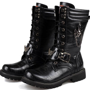 Urban Biker Buckle Boots w/ Lace-Up (7 Style) Size 5-12