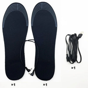 Heated Shoe Insoles Pad (Size S-L) USB Power Bank Not Included