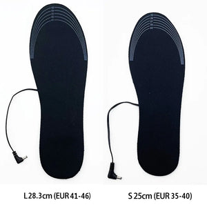 Heated Shoe Insoles Pad (Size S-L) USB Power Bank Not Included