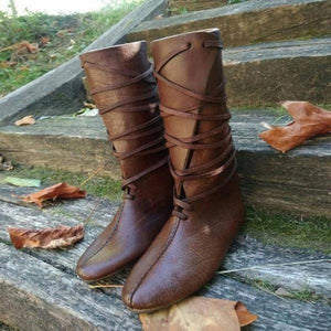 Medieval Noble PU Leather Boots (3 Colors) Size 5.5-11.5