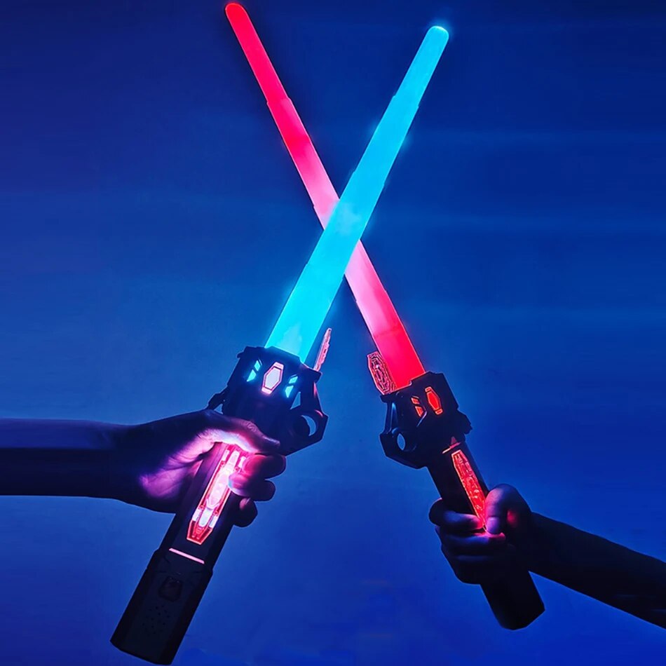 LED Retractable Light Saber Laser Sword