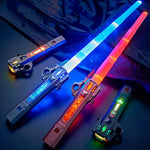 LED Retractable Light Saber Laser Sword