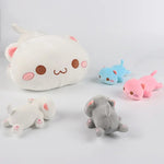 5in1 Cat Mom With Babies Stuffed Animal Plush 47cm-13cm