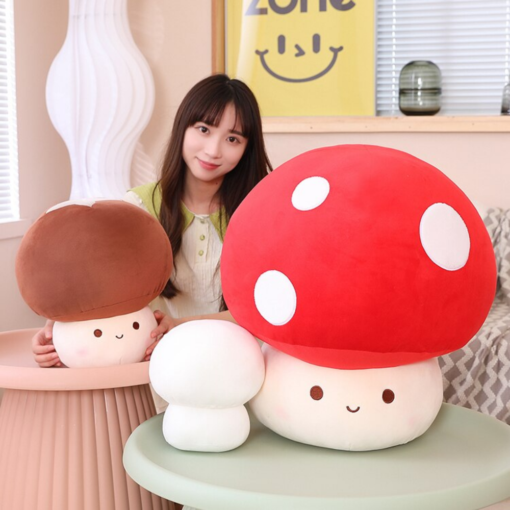 Kawaii Mushroom Stuffed Pillow Plush