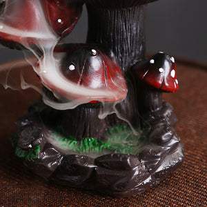 Mushroom Waterfall Backflow Draft Incense Burner