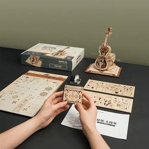Violin Wooden DIY Mechanical Music Box (2 Options)
