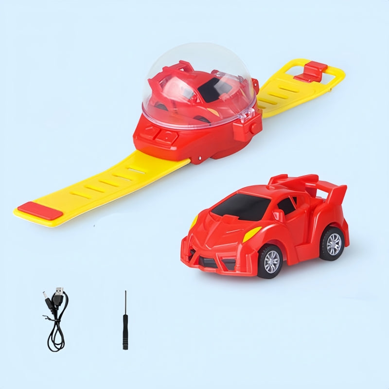 Mini RC Car Toy Watch with LED Light (5 Colors) Rechargeable