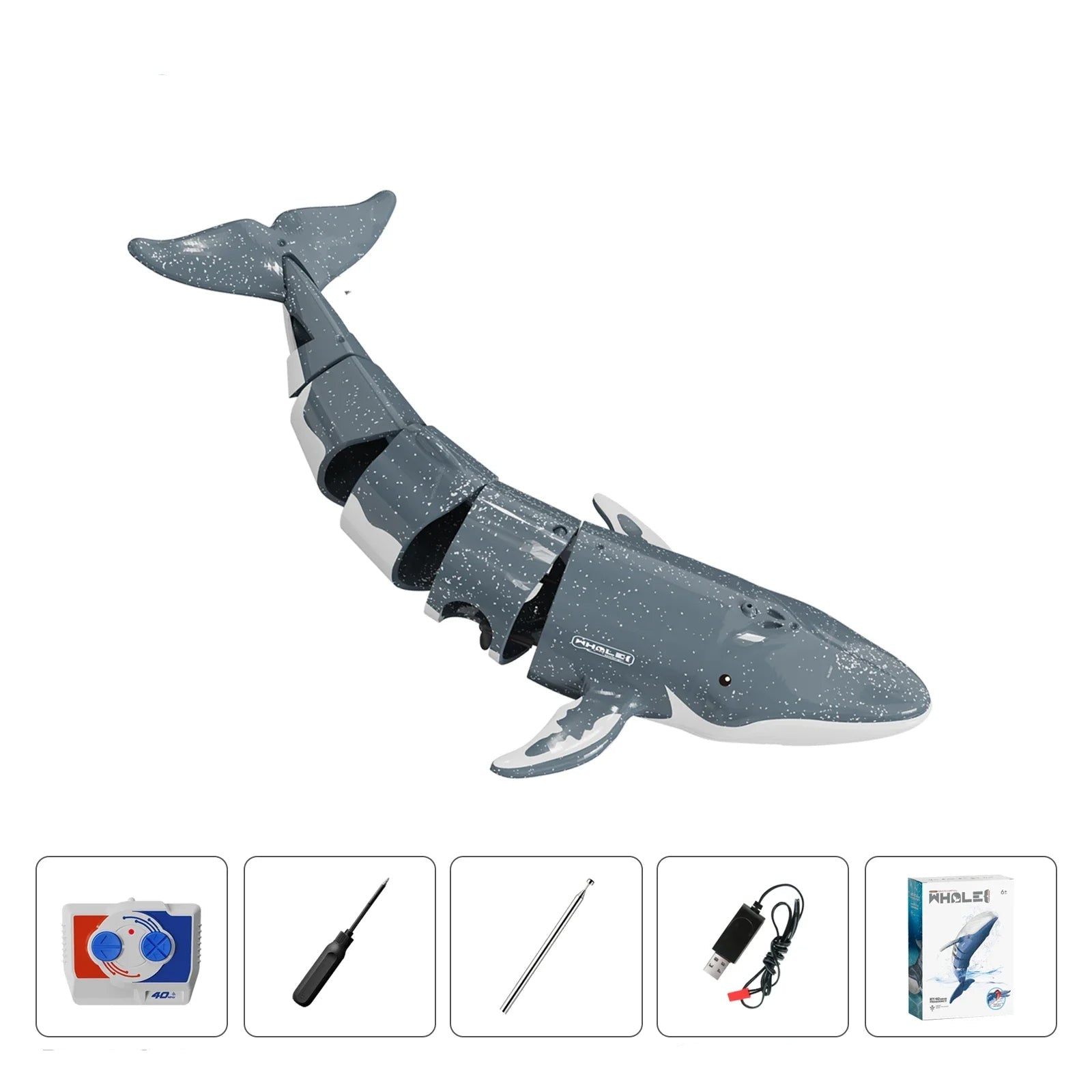 RC Ocean Animals Shark Dolphin Stingray & Whale Water Toy (11 0ptions)