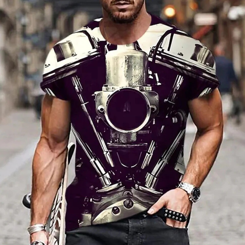 3D Metallic Guardian Armor Shirt 