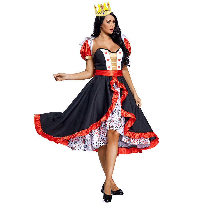Poker Queen of Hearts Costume Set (4 Style)