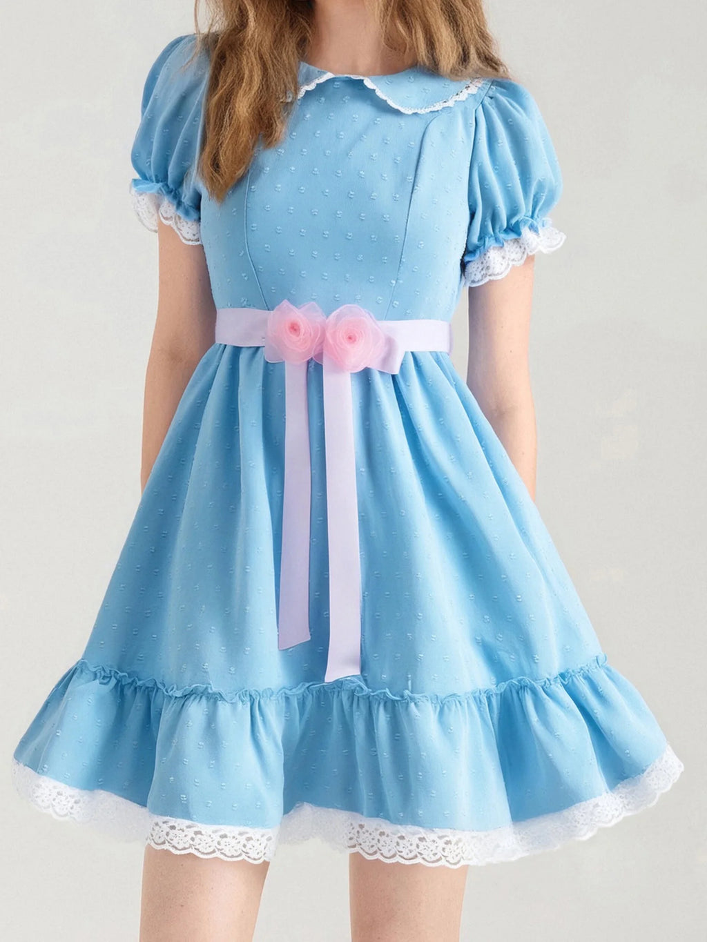 Twin Sisters Cosplay Costume | Blue Dress (XS-3XL) Children - Adult Sizes