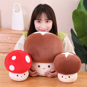 Kawaii Mushroom Stuffed Pillow Plush (3 Sizes)