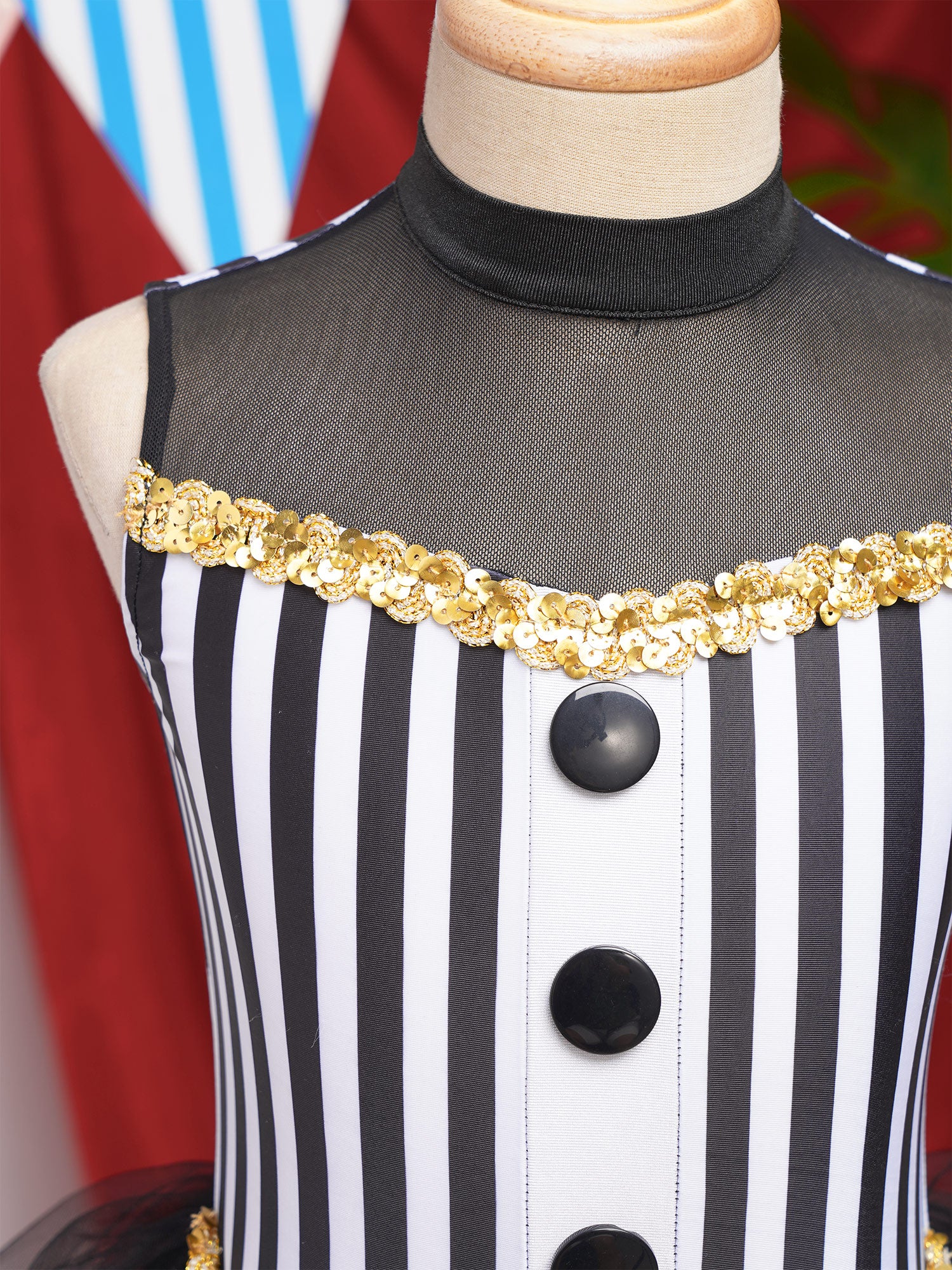 Carnival Circus Ringmaster Costume | Tutu Leotard Dress Children's Size (3 Colors)