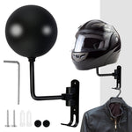 3in1 Rotating Steel Wall Mount Motorcycle Helmet Holder