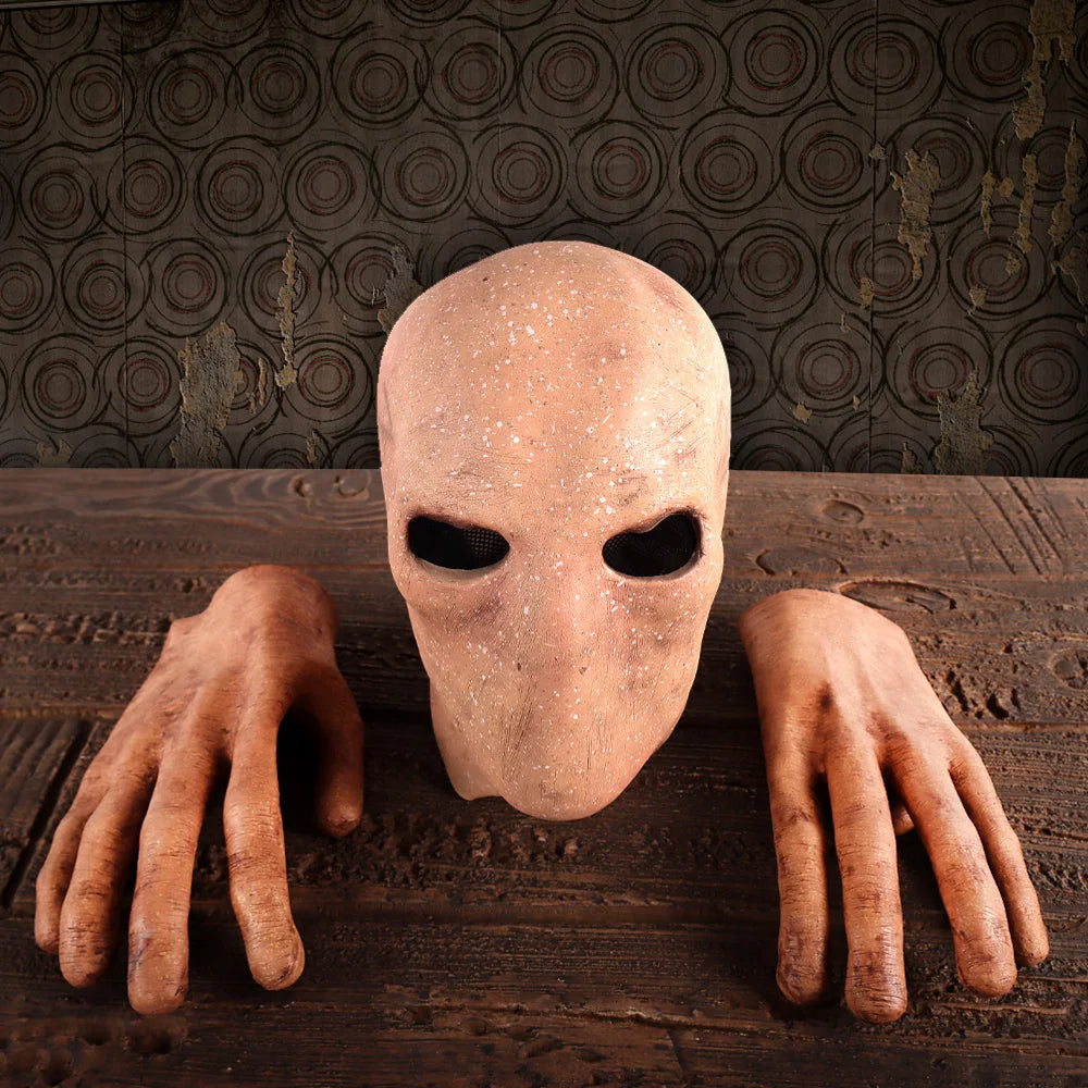 Slenderman Costume Mask and Gloves