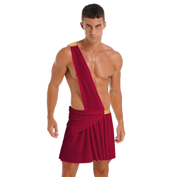 Halloween Greek God Costume Kilt Skirt Roman Fustanella Egypt Ancient ...