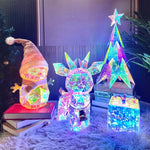 Galaxy Snowman Deer Gift Box Luminous Lights Up (6 Options)