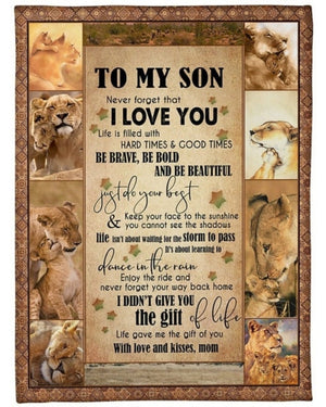 To My Dad & Son Message Blanket