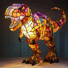 Stained Glass Style Animal Lamps (7 Options) Bear Panda Elk Pig Giraffe Rabbit Raccoon Dino