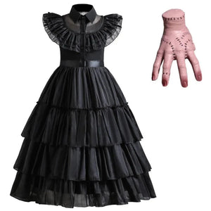 Wednesday Girl Dress Costume Set 