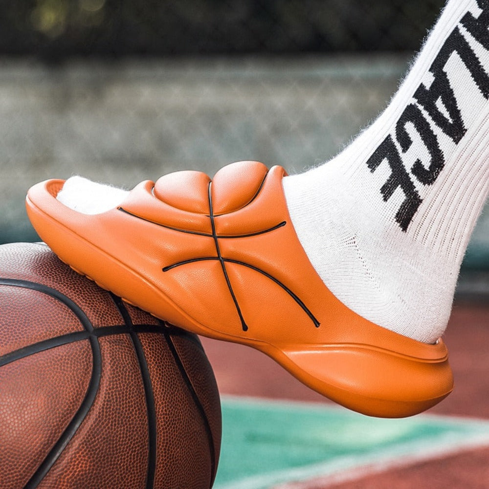Hoop Basket Ball Flip Flops Slippers 
