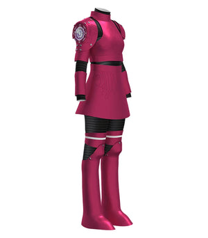 Pink Armored Sci-Fi Suit Cosplay Costume Set | Childs Size