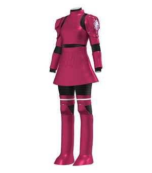 Pink Armored Sci-Fi Suit Cosplay Costume Set | Childs Size