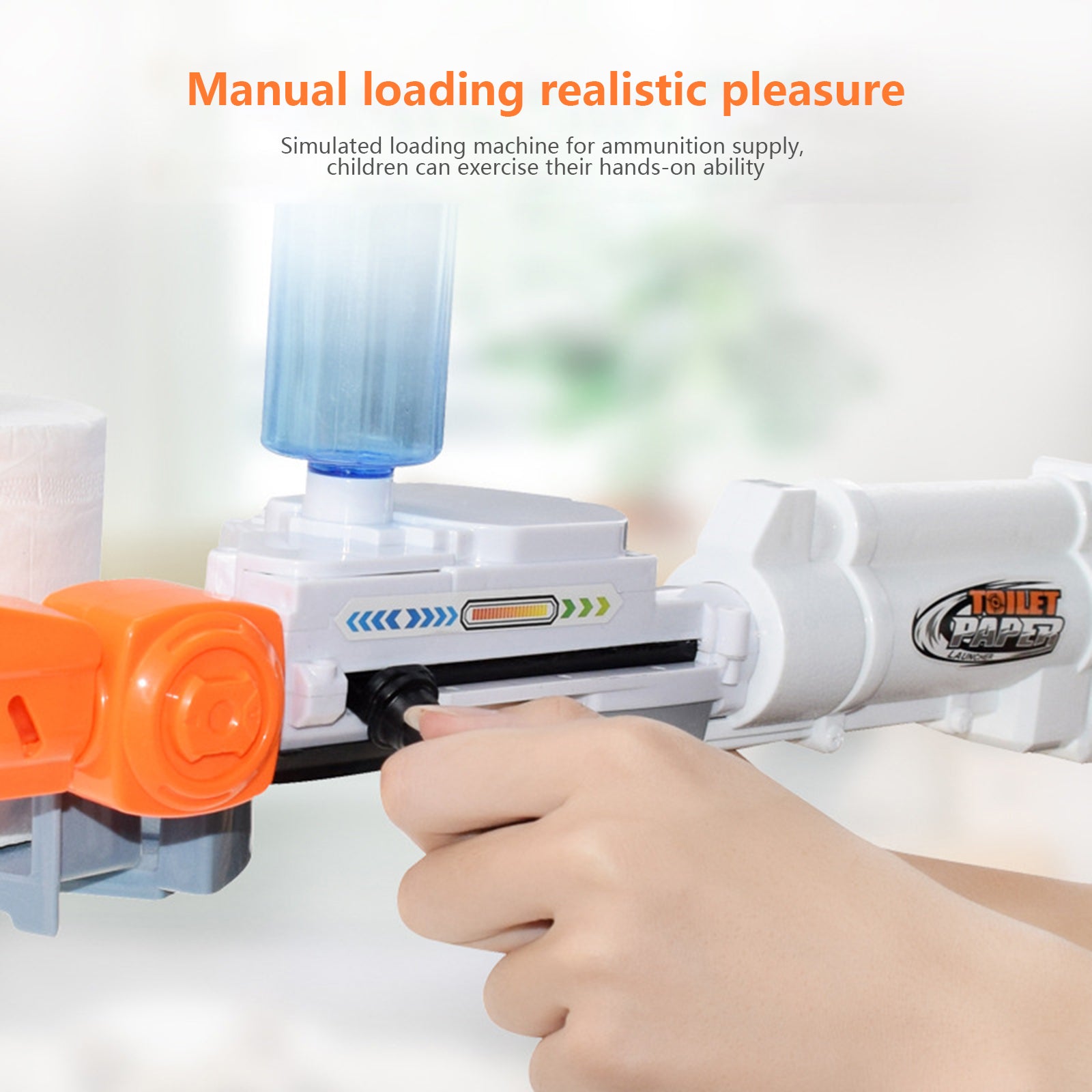 Rapid-fire Spitball Toilet Paper Toy Gun