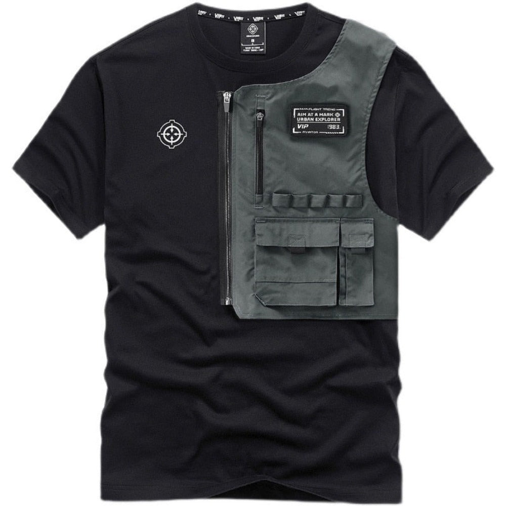 Patch Side Pocket Tactical Shirt 