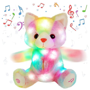 Singing Clapping Light-Up Pet Plush Stuffed Animal (4 Option)