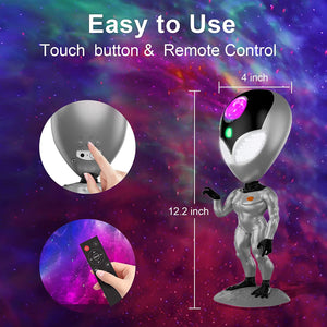 Alien Space Projection Lamp With Interactive Voice Function
