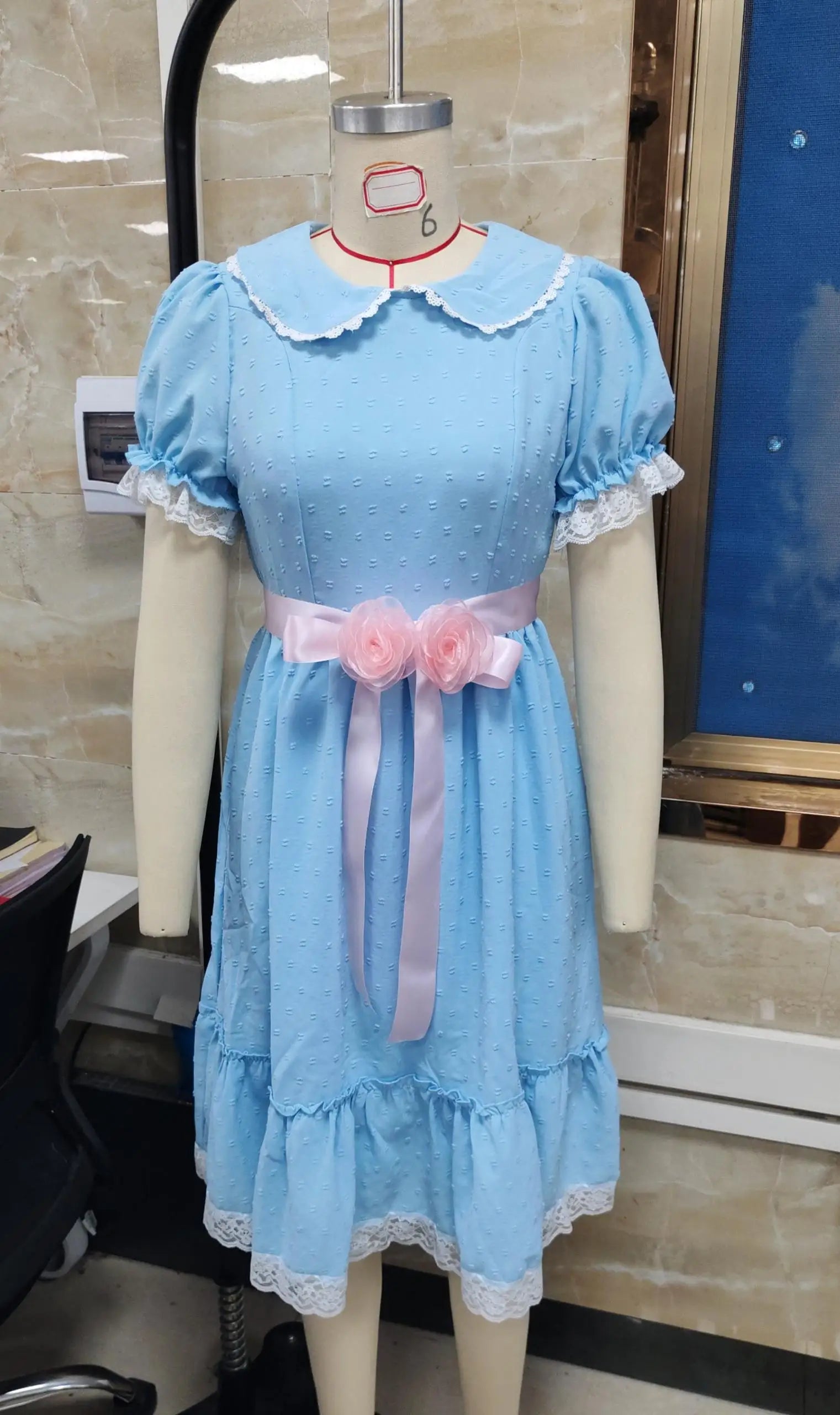 Twin Sisters Cosplay Costume | Blue Dress (XS-3XL) Children - Adult Sizes
