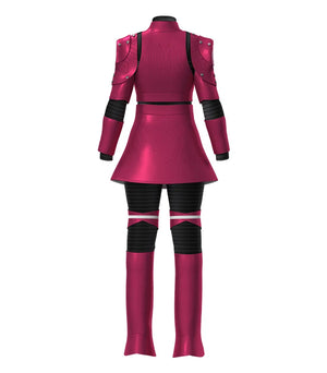 Pink Armored Sci-Fi Suit Cosplay Costume Set | Childs Size