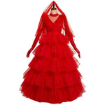 Red Wedding Dress Costume Set (Size S-3XL)