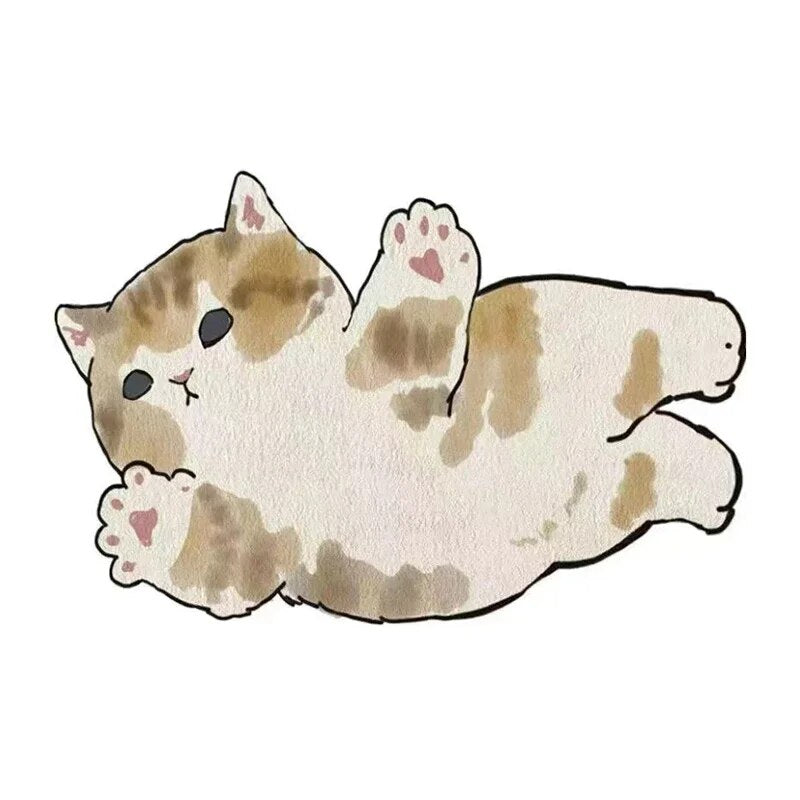 Kawaii Cat Non-slip Rug (25 Style) Size S-L