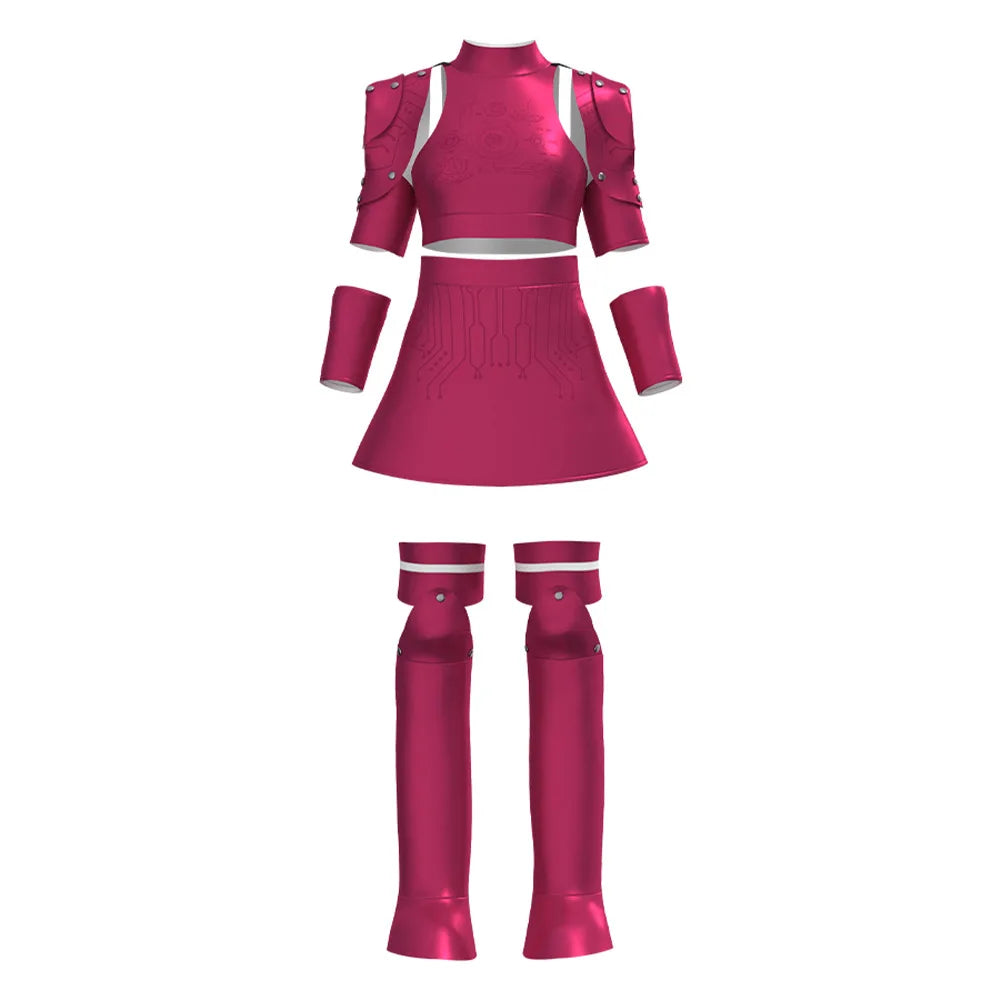 Pink Armored Sci-Fi Suit Cosplay Costume Set | Childs Size