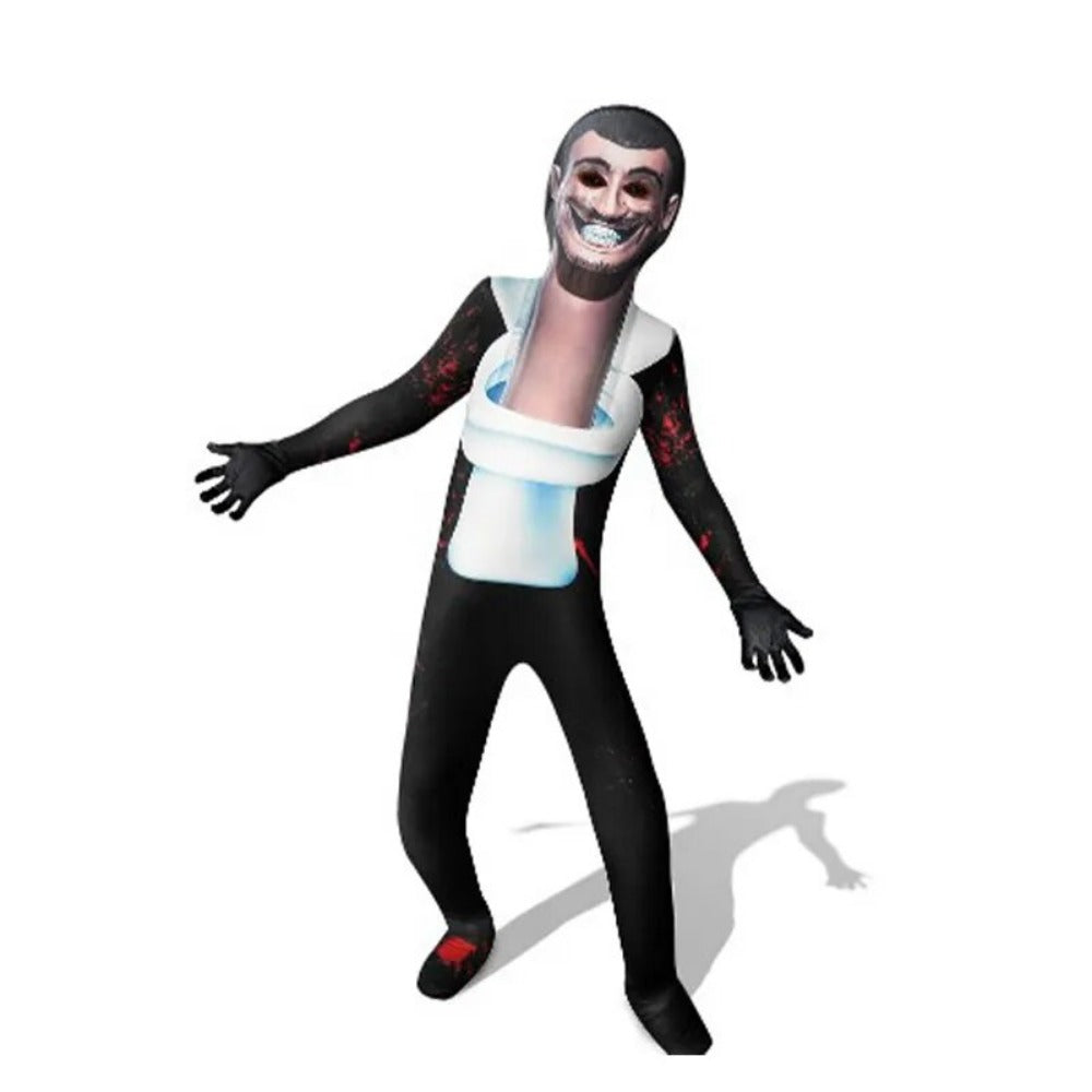 3D Skibidi Toilet Cosplay Bodysuit Costume