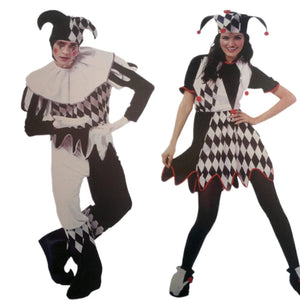 Jester Clown Costume Set (4 Options) One Size Fits Most