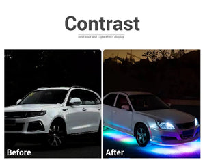 Auto Car LED Strip Under Glow Lights (2 Options) w/ Remote APP Control