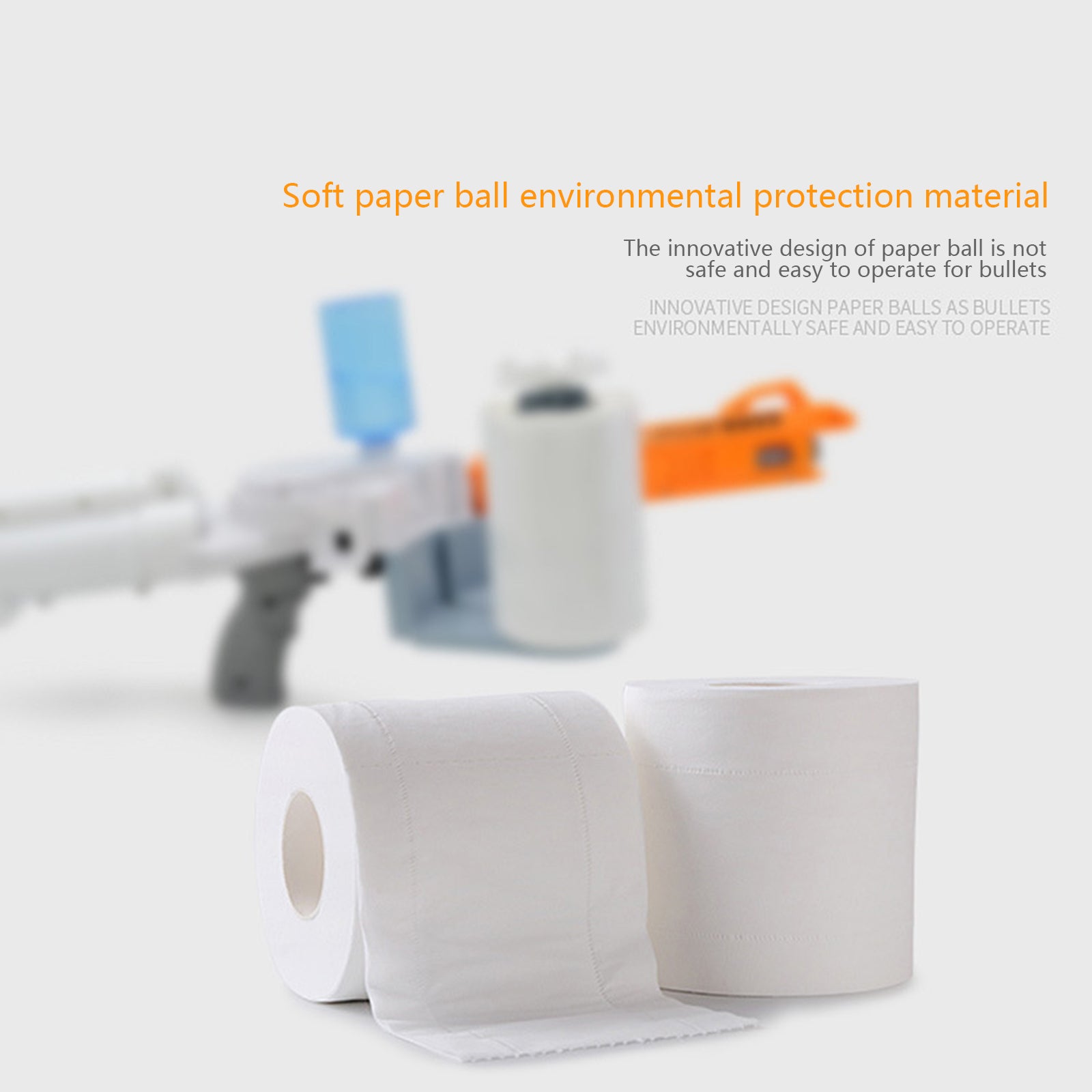 Rapid-fire Spitball Toilet Paper Toy Gun