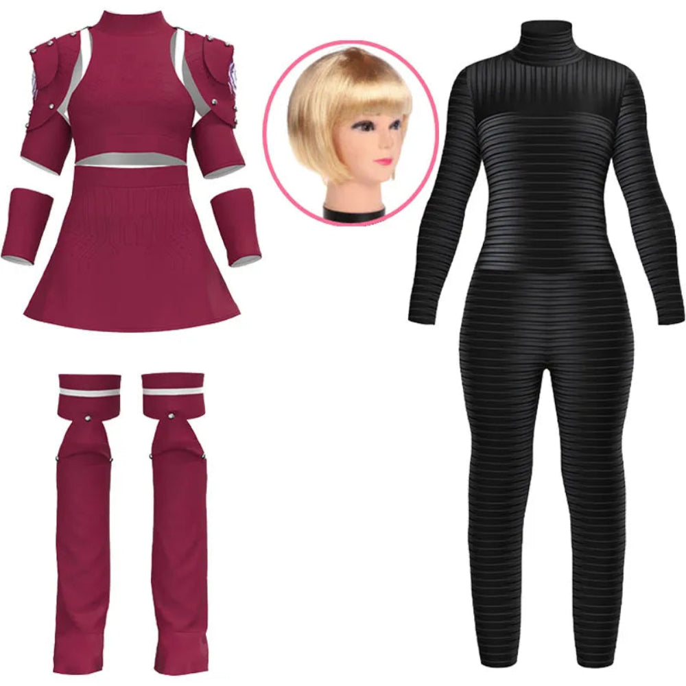Pink Armored Sci-Fi Suit Cosplay Costume Set | Childs Size