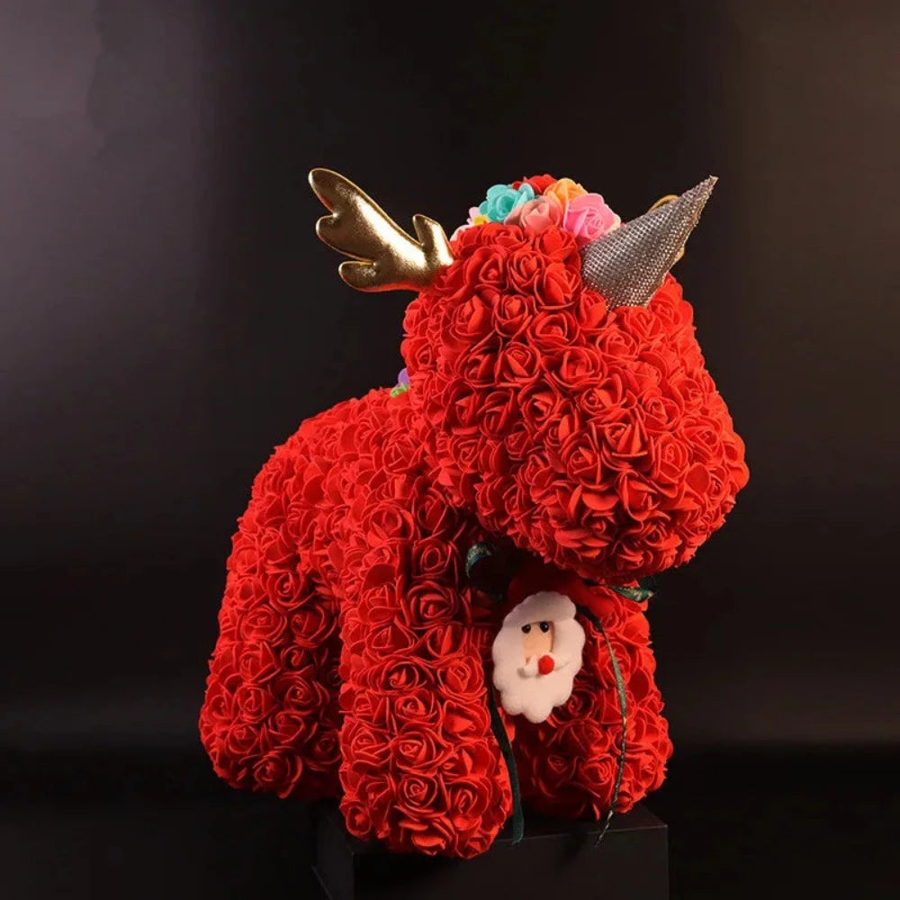 Enchanted Forever Rose Unicorn Christmas Teddy Bear (7 Style) 25CM-40CM