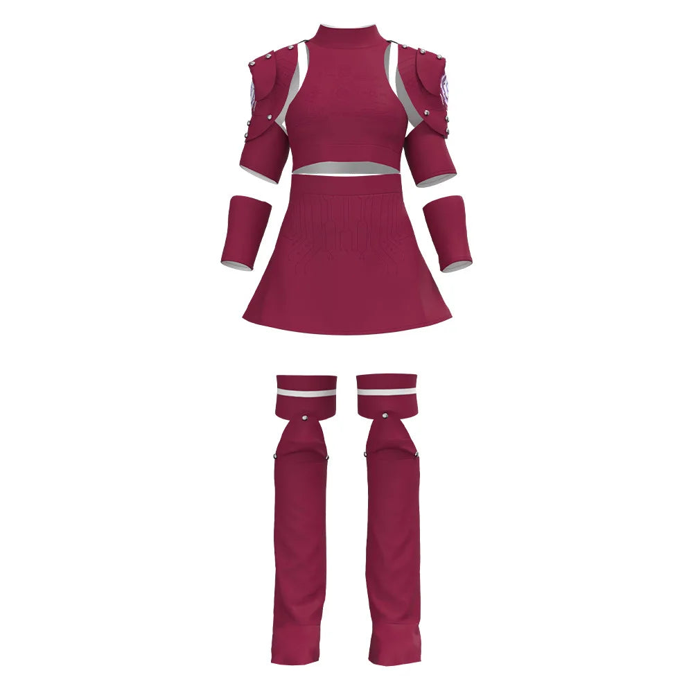 Pink Armored Sci-Fi Suit Cosplay Costume Set | Childs Size