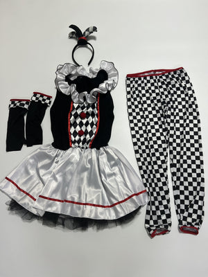 Harley Wicked Clown Costume Set (6 Sizes) S-2XL