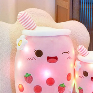 LED Light Up Boba Tea Plush Stuffed Animal (3 Colors) 26cm-38cm