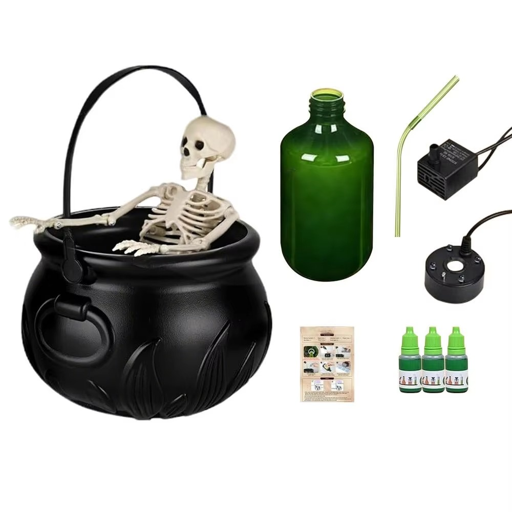 Floating Potion Bottle Brew Fog LED Cauldron (2 Options)