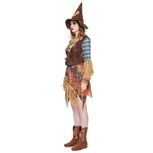 Scarecrow Costume Dress Set (3 Sizes) S-L